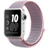 Curea iUni compatibila cu Apple Watch 1/2/3/4/5/6/7, 40mm, Nylon Sport, Woven Strap, Soft Lila